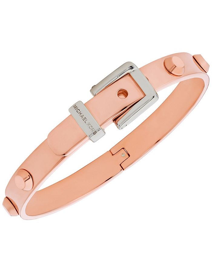 Two Tone Colby Buckle Bangle Bracelet