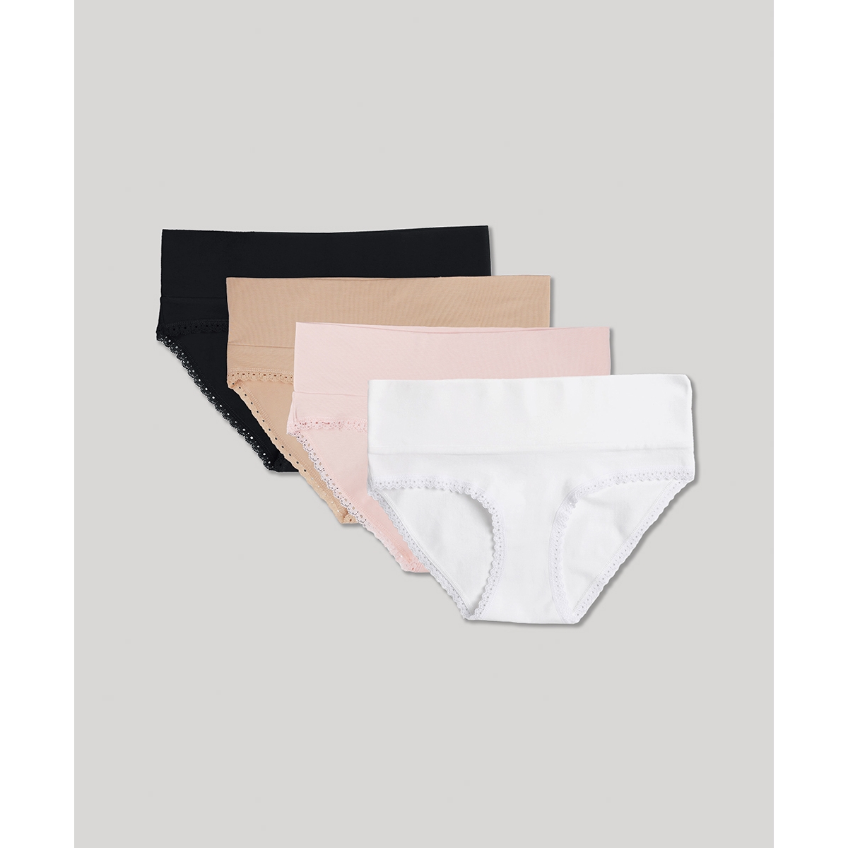 Pact Maternity Foldover Hipster 4-Pack