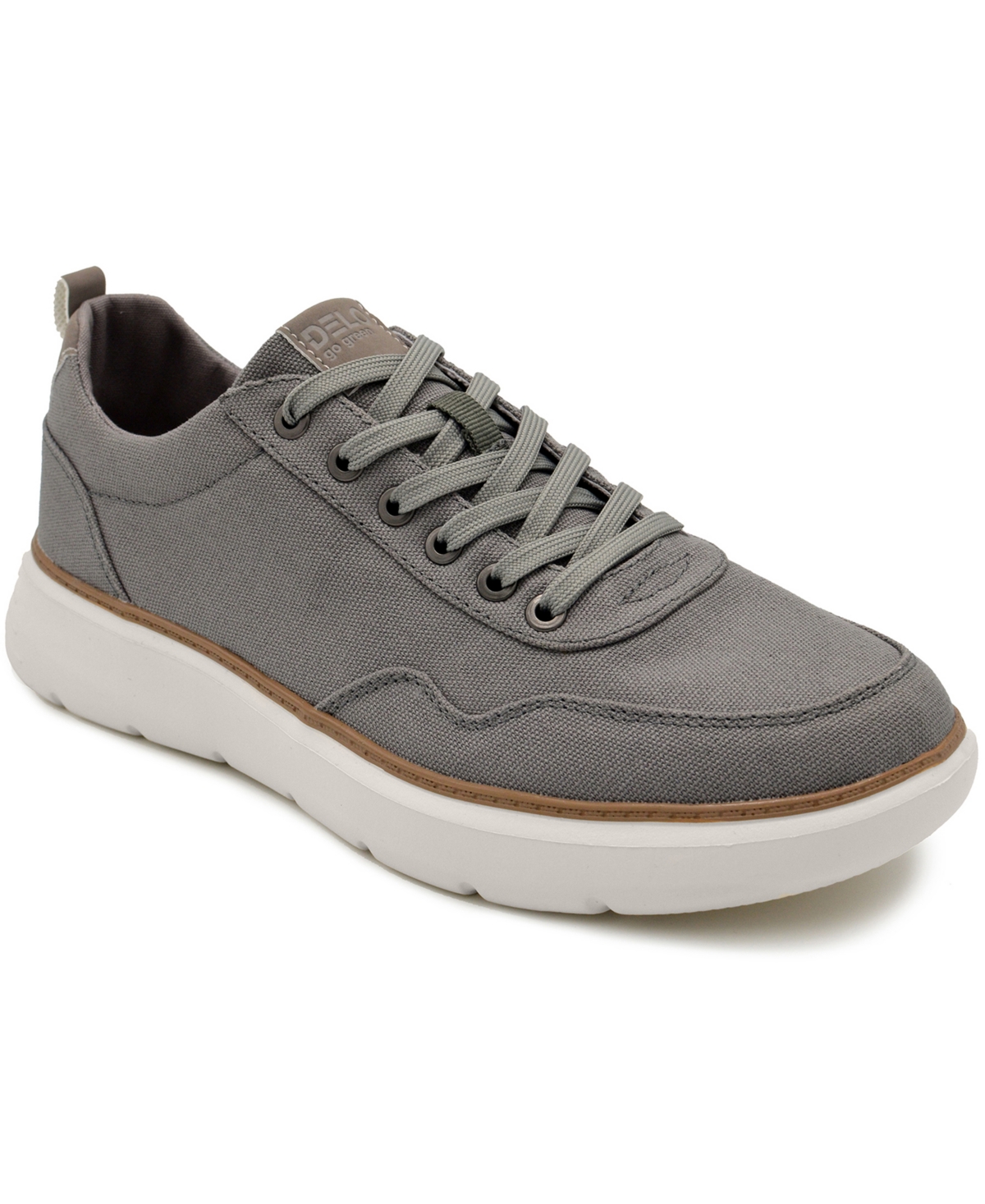 Shop Delo Go Green Men's Comfort Sneakers In Gray