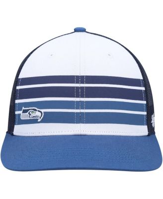 Youth Boys and Girls White, Blue Seattle Seahawks Cove Trucker Snapback Hat