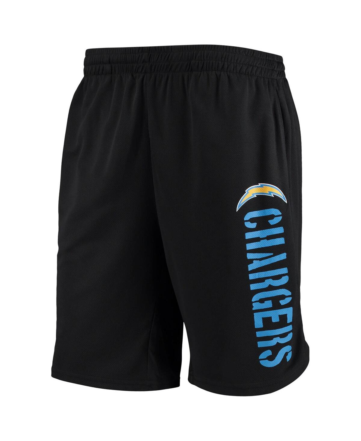 Shop Msx By Michael Strahan Men's  Black Los Angeles Chargers Training Shorts