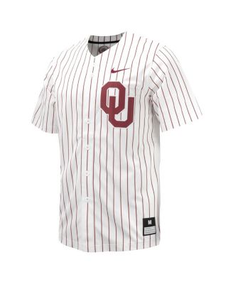 Men's Oklahoma Sooners Pinstripe Replica Baseball Jersey