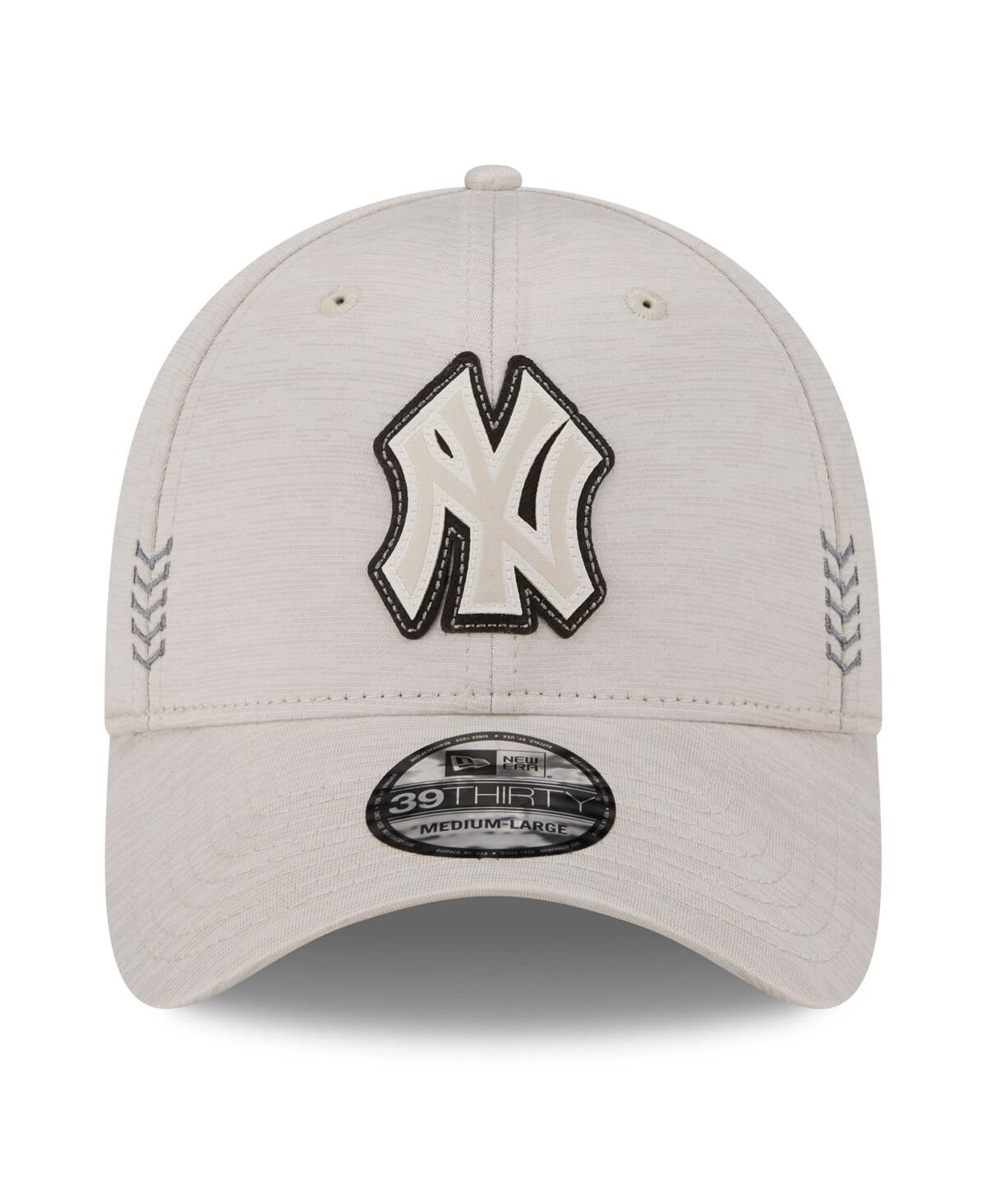 Shop New Era Men's  Cream New York Yankees 2024 Clubhouse 39thirty Flex Fit Hat