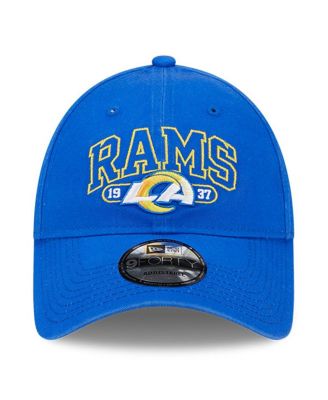 Men's Royal Los Angeles Rams Outline 9FORTY Snapback Hat