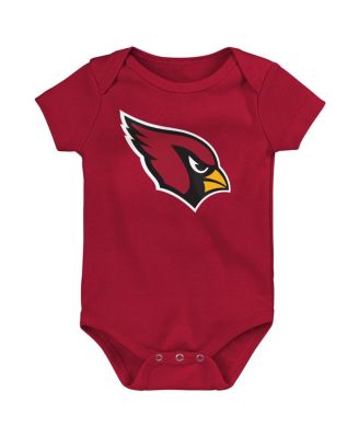 Baby Boys and Girls Cardinal, Black, Gray Arizona Cardinals Born to Be 3-Pack Bodysuit Set