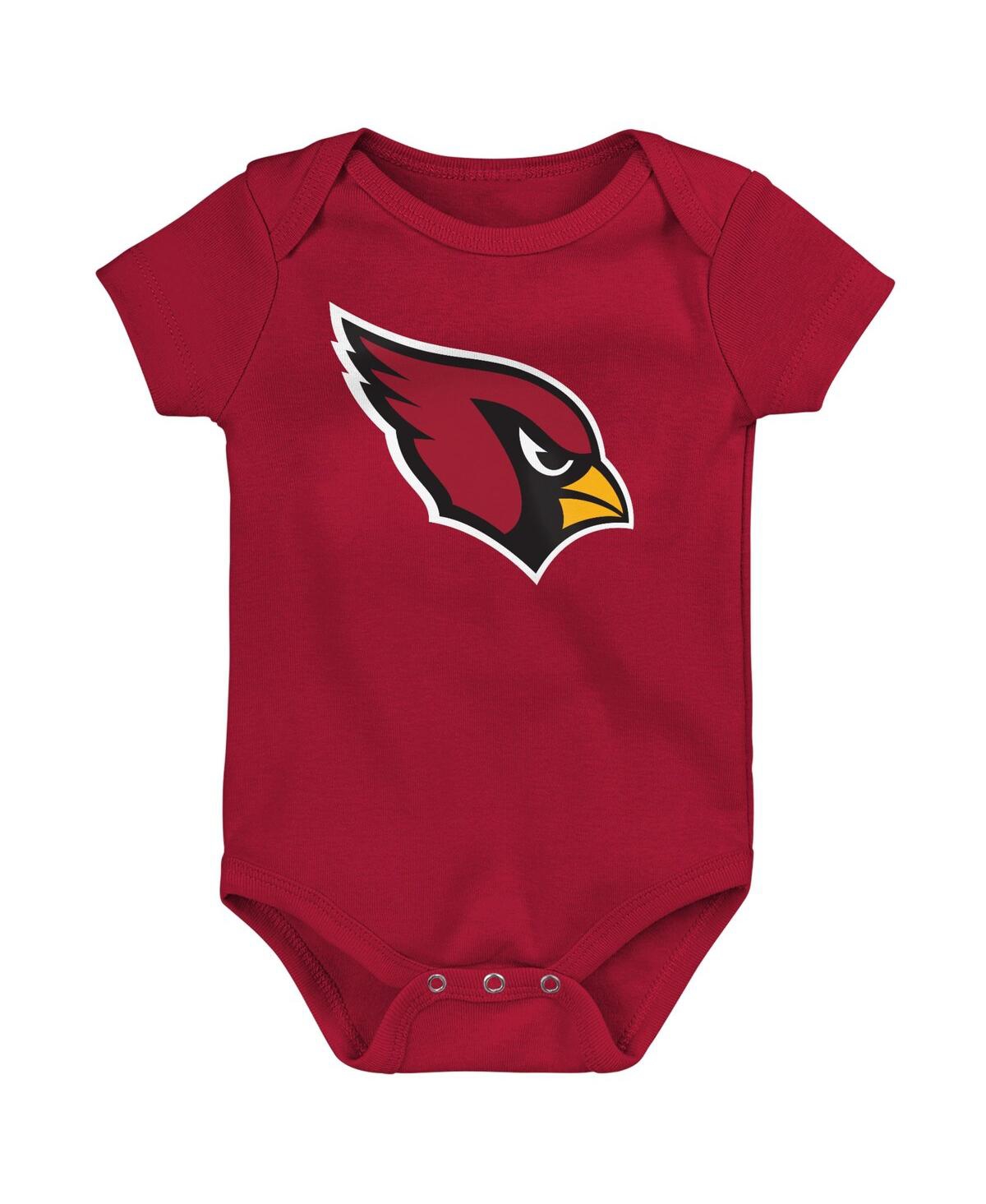 Baby Boys and Girls Black, Gray Arizona Cardinals Born to Be 3-Pack Bodysuit Set - Black, Gray