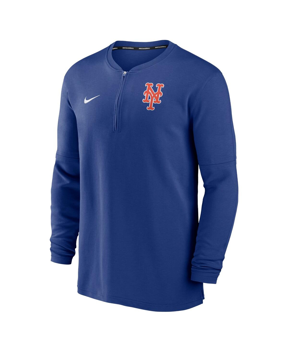 Shop Nike Men's  Royal New York Mets Authentic Collection Game Time Performance Quarter-zip Top