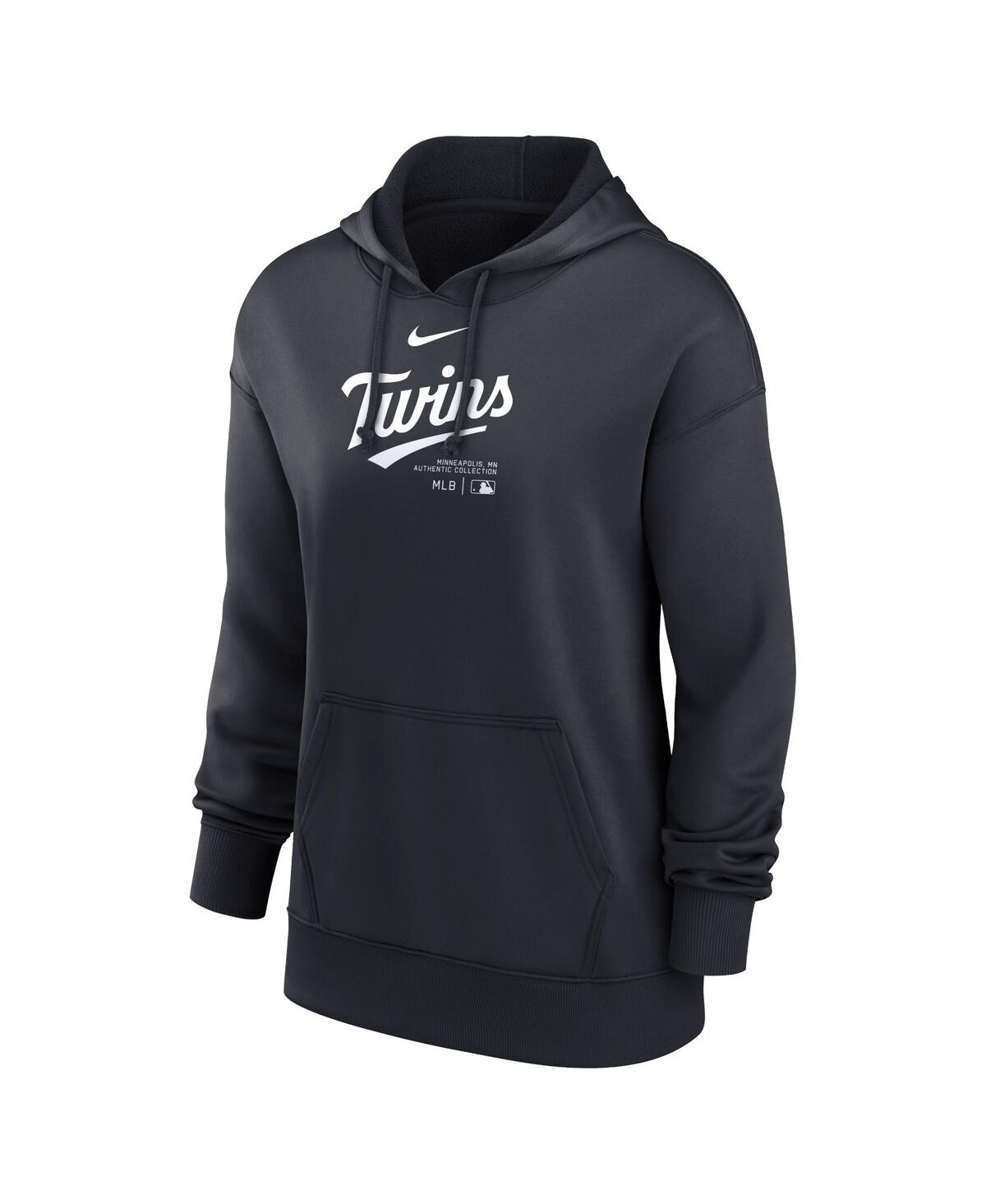 Shop Nike Women's  Navy Minnesota Twins Authentic Collection Performance Pullover Hoodie