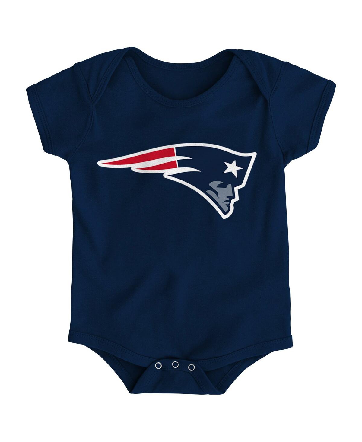 Shop Outerstuff Baby Boys And Girls Navy New England Patriots Team Logo Bodysuit