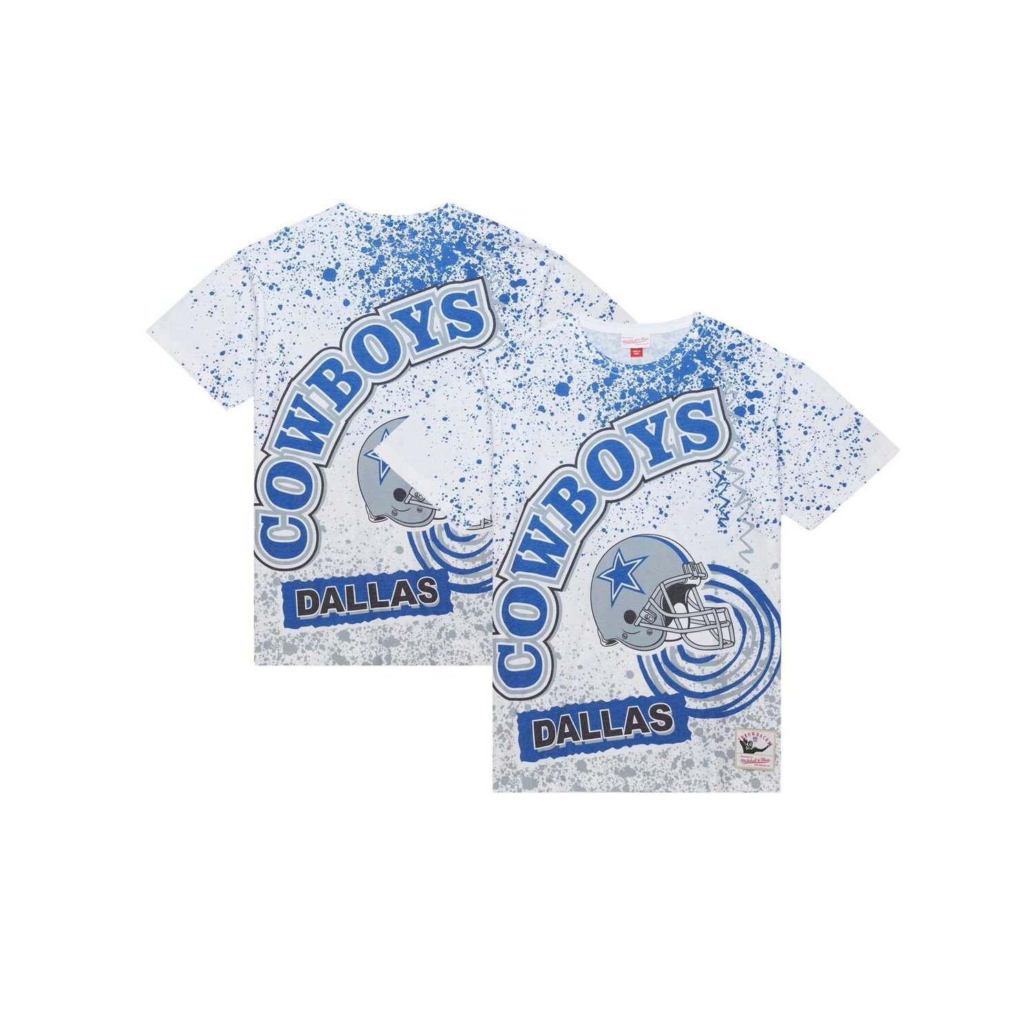 Men's White Dallas Cowboys Team Burst Sublimated T-Shirt