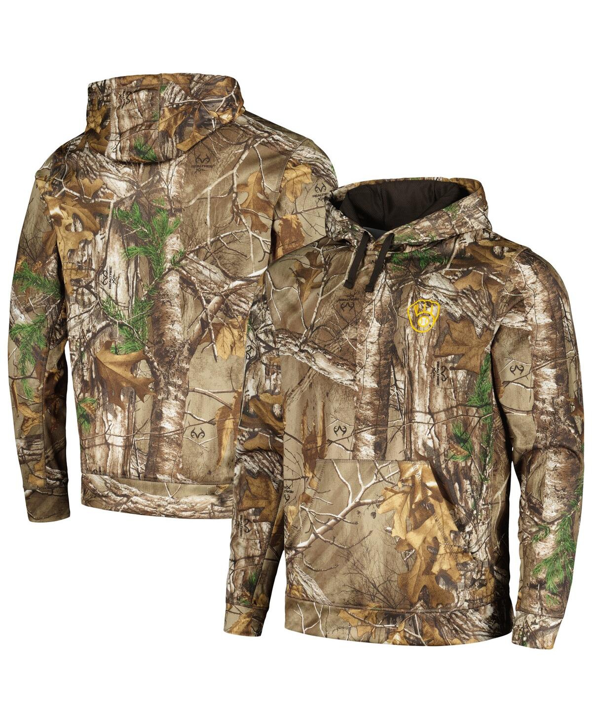 Shop Dunbrooke Men's  Camo Milwaukee Brewers Champion Realtree Pullover Hoodie