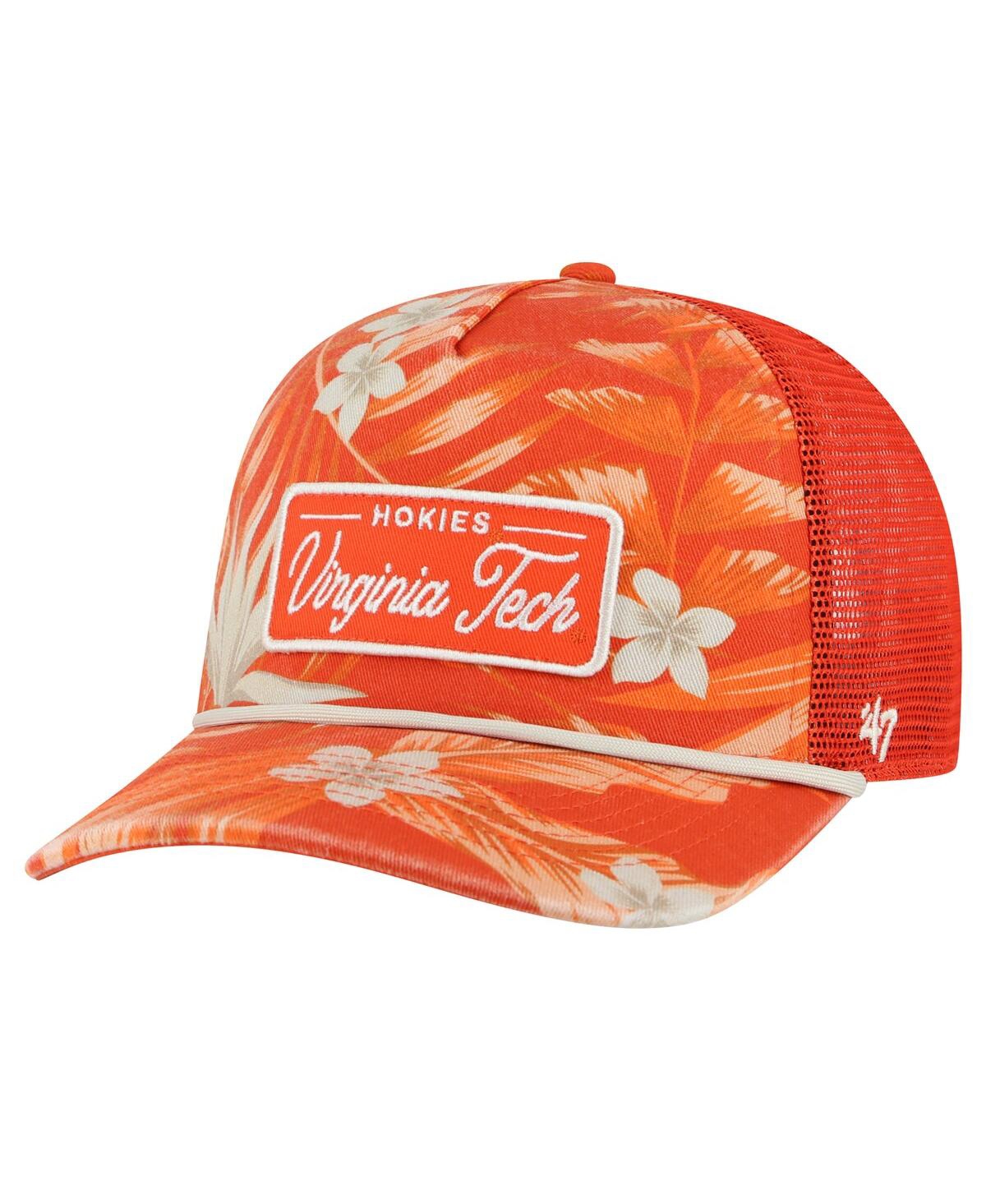 Shop 47 Brand Men's ' Orange Virginia Tech Hokies Tropicalia Hitch Adjustable Hat