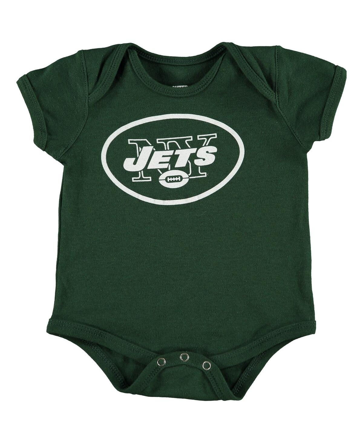 Shop Outerstuff Baby Boys And Girls Green New York Jets Team Logo Bodysuit