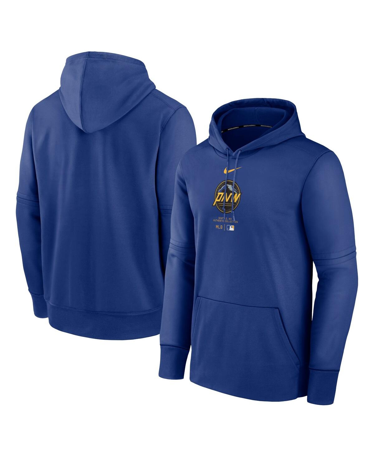 Shop Nike Men's  Royal Seattle Mariners City Connect Practice Performance Pullover Hoodie