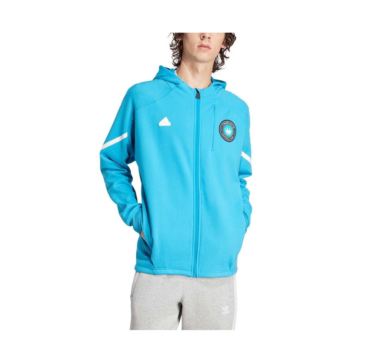 Men's Blue Charlotte FC 2024 Anthem Travel Full-Zip Jacket