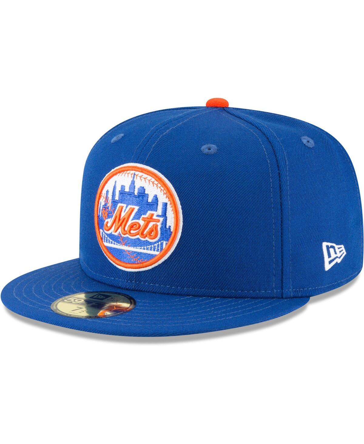 Shop New Era Men's  Blue New York Mets Cooperstown Collection Wool 59fifty Fitted Hat