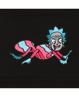 Men's Black Rick And Morty Shorts