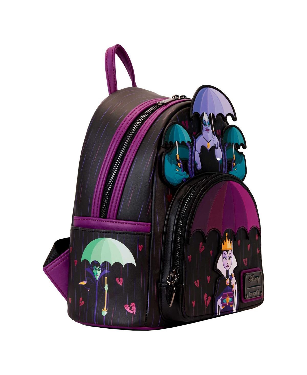 Shop Loungefly Men's And Women's  Disney Villains Curse Your Hearts Mini Backpack In Violet