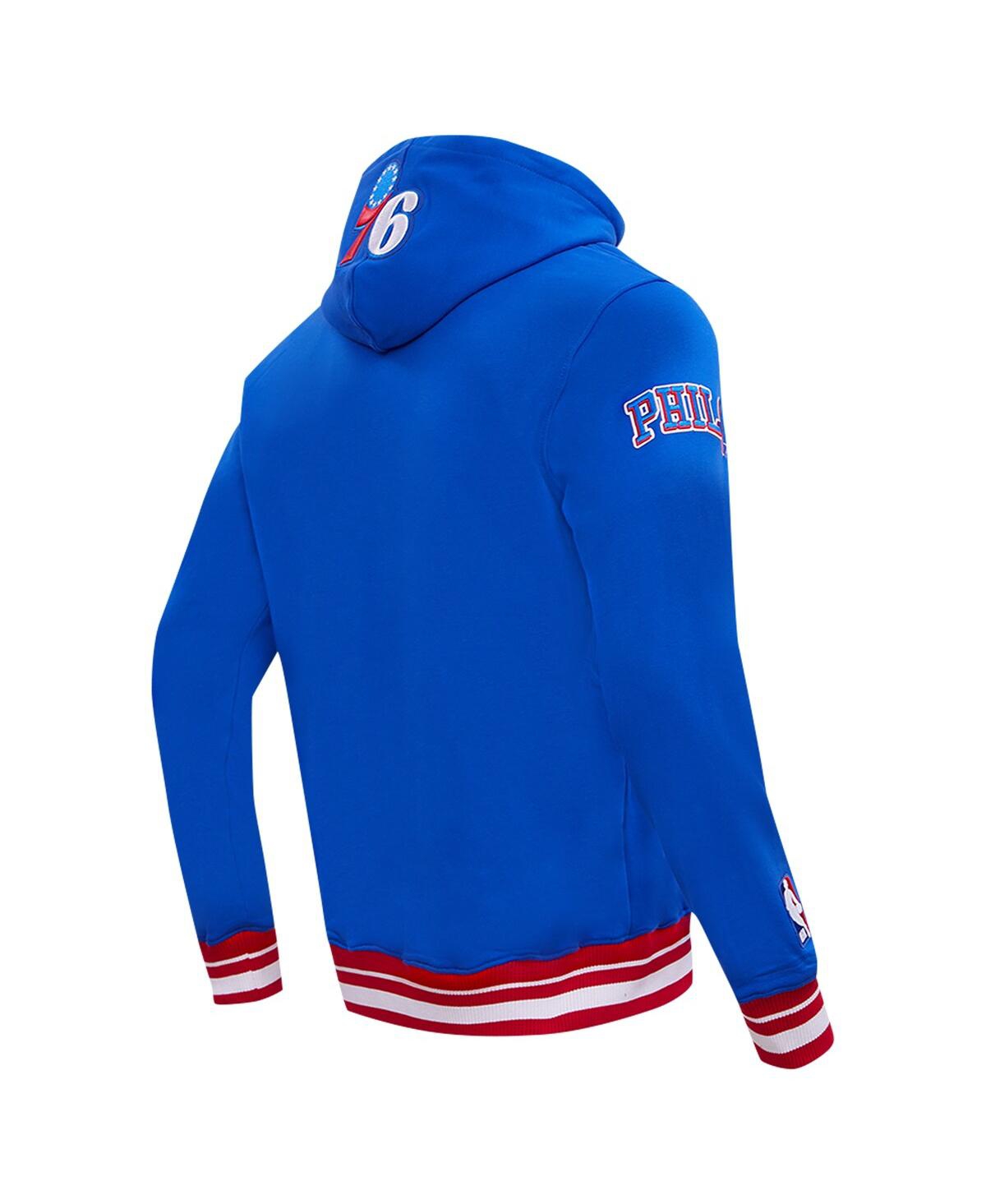 Pro Standard Men's  Royal Philadelphia 76ers Script Tail Pullover Hoodie In Royal