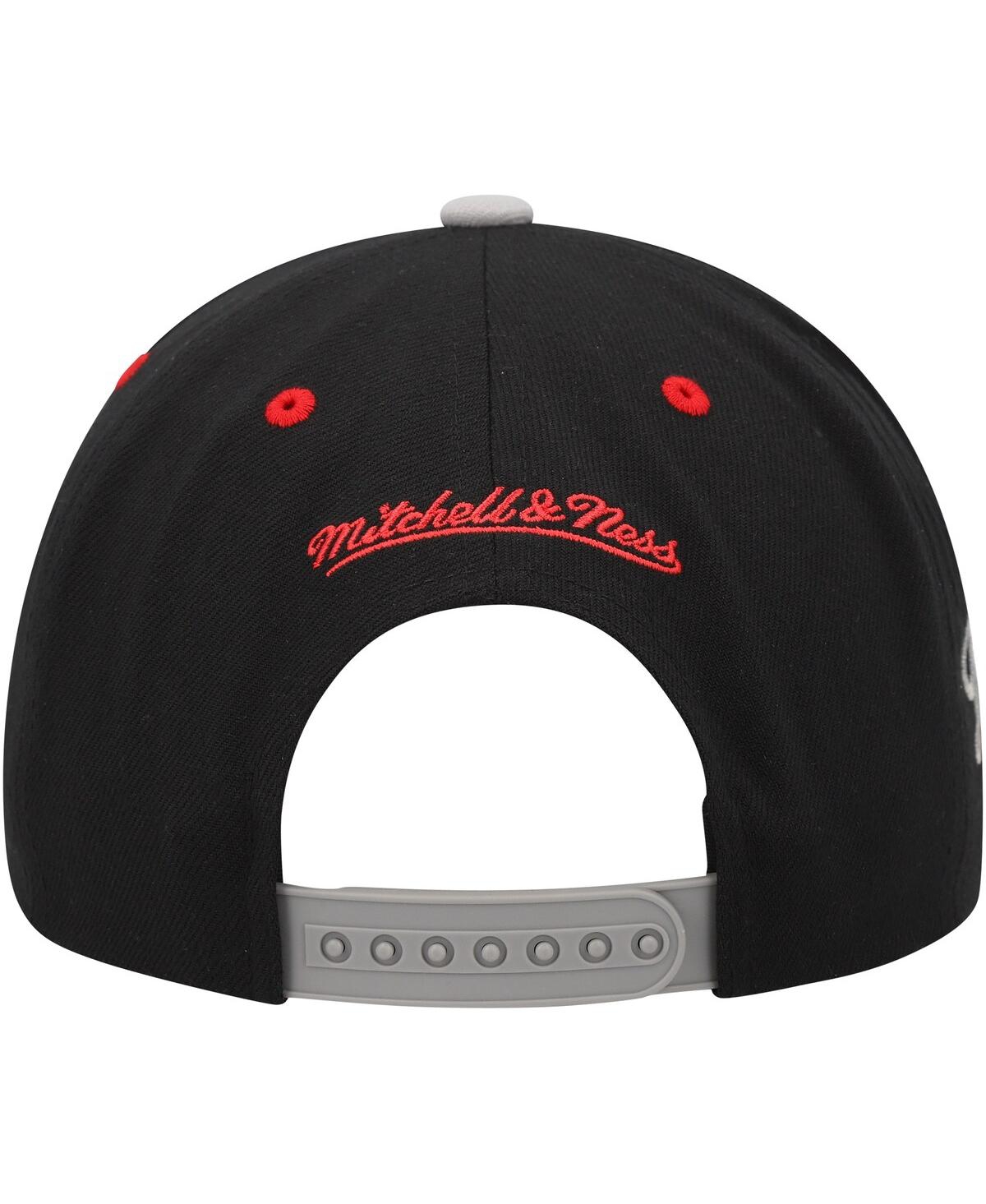 Shop Mitchell & Ness Men's  Black Los Angeles Dodgers Bred Pro Adjustable Hat