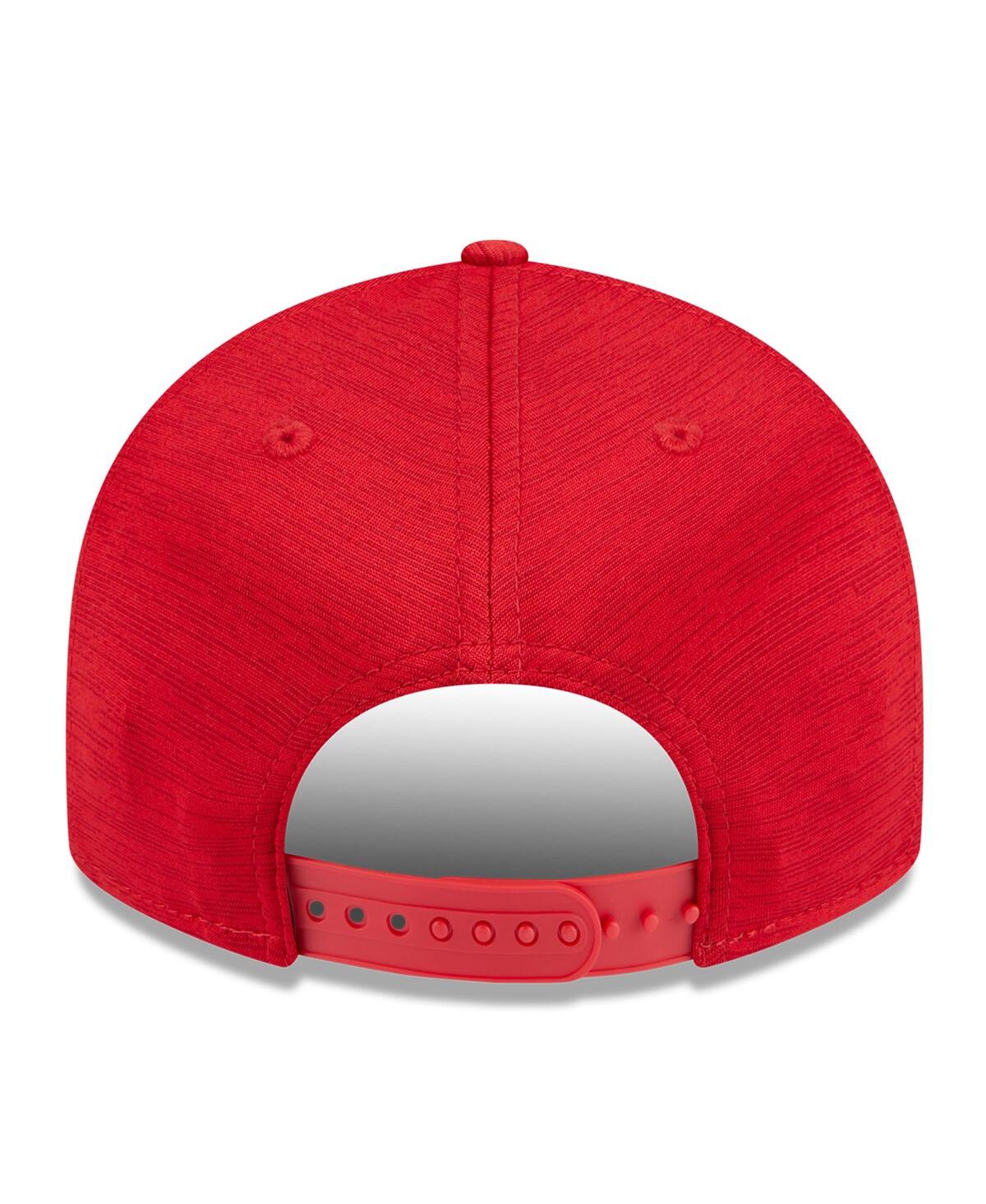 Shop New Era Men's  Red Los Angeles Angels 2024 Clubhouse Low Profile 59fifty Fitted Hat