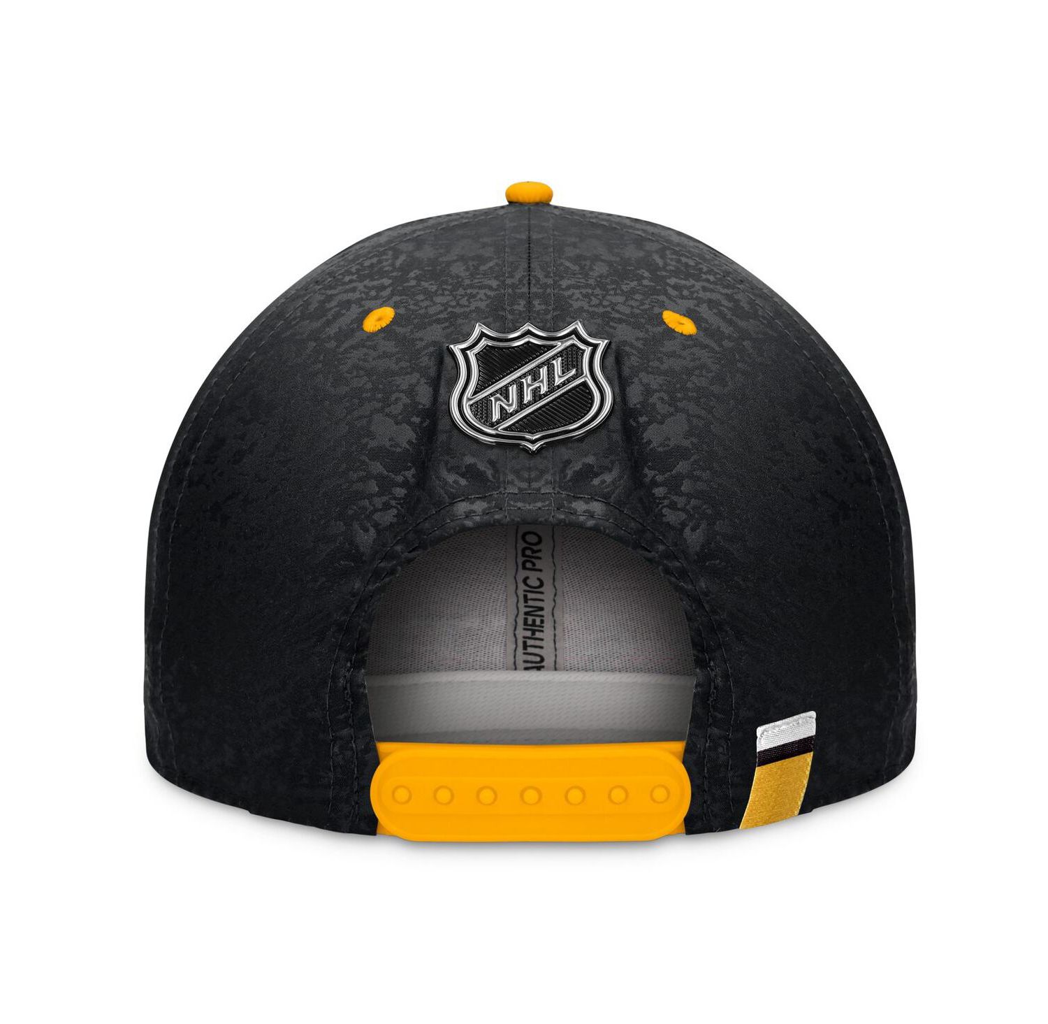 Men's Black, Gold Pittsburgh Penguins Authentic Pro Alternate Jersey Snapback Hat