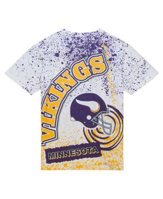 Men's White Minnesota Vikings Team Burst Sublimated T-Shirt