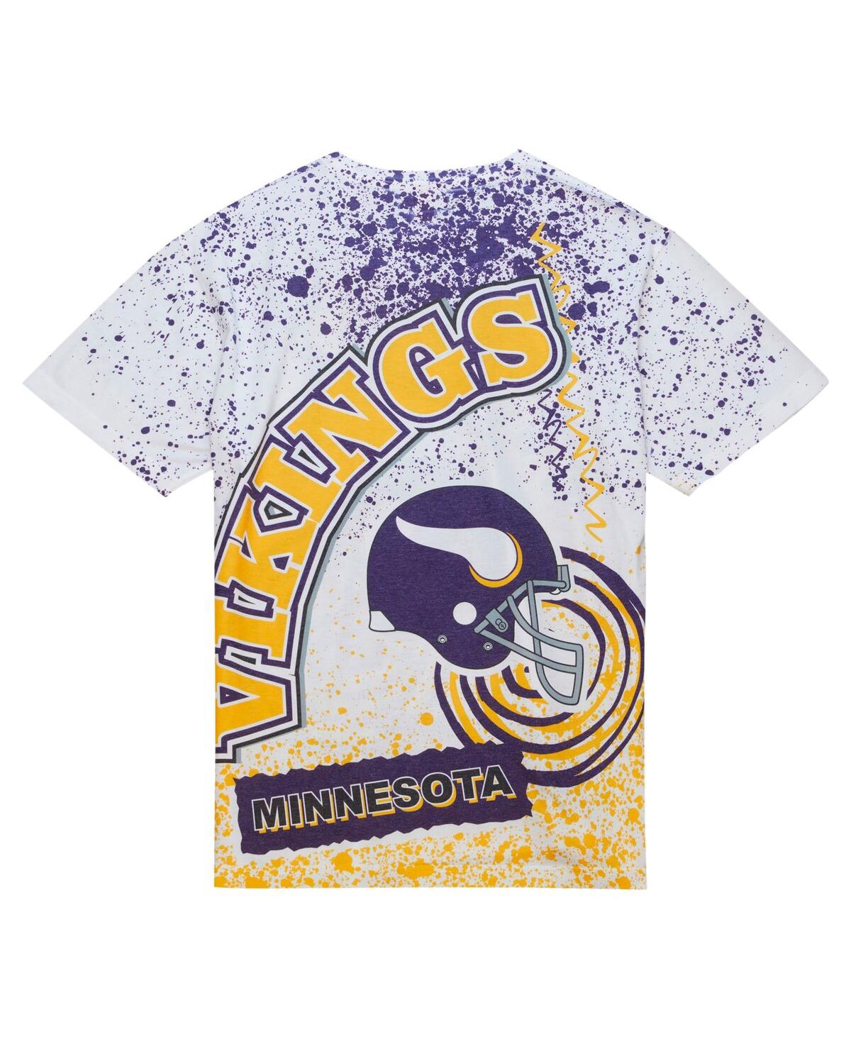 Mitchell & Ness Men's  White Minnesota Vikings Team Burst Sublimated T-shirt In White