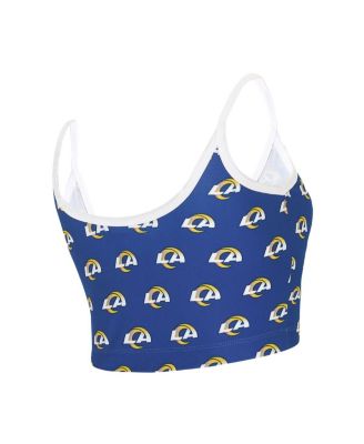 Women's Royal Los Angeles Rams Gauge Lounge Bralette