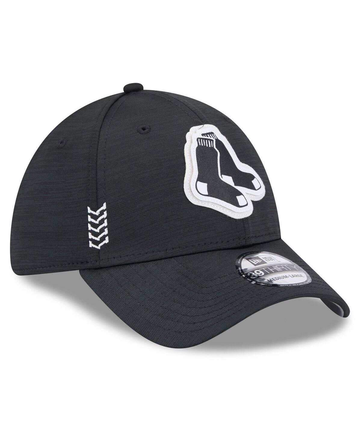 Men's New EraBoston Red Sox 2024 Clubhouse 39THIRTY Flex Fit Hat - Black