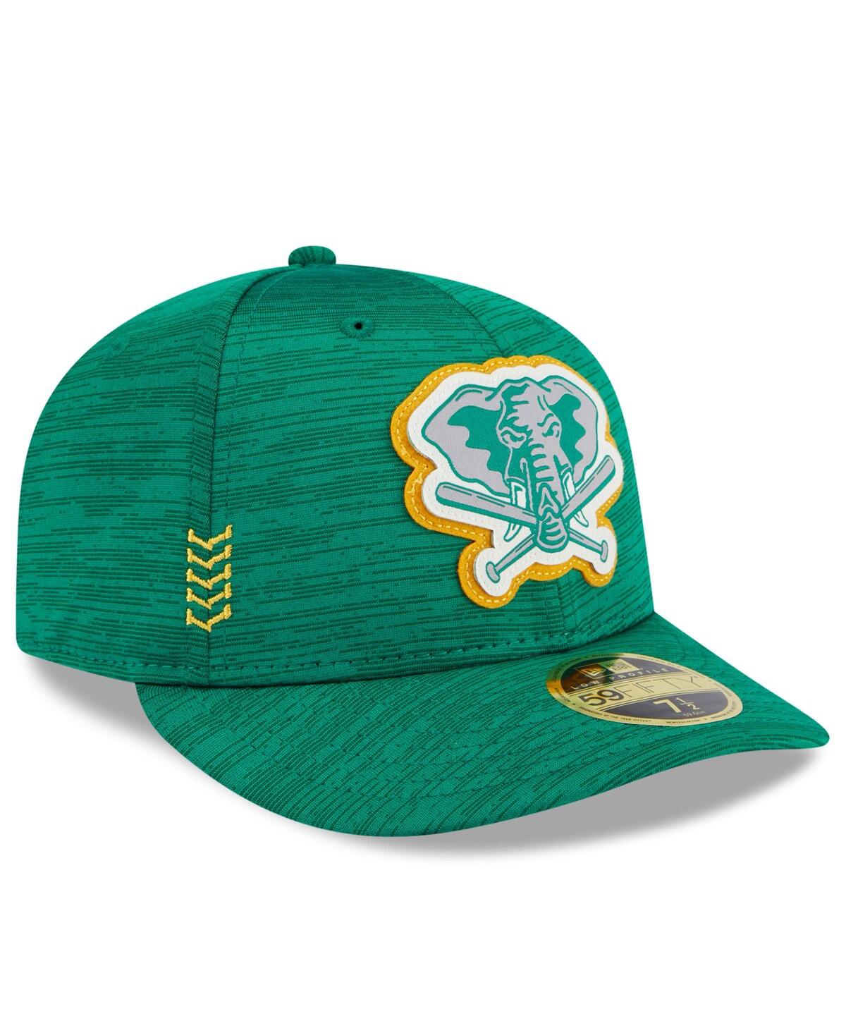 Shop New Era Men's  Green Oakland Athletics 2024 Clubhouse Low Profile 59fifty Fitted Hat