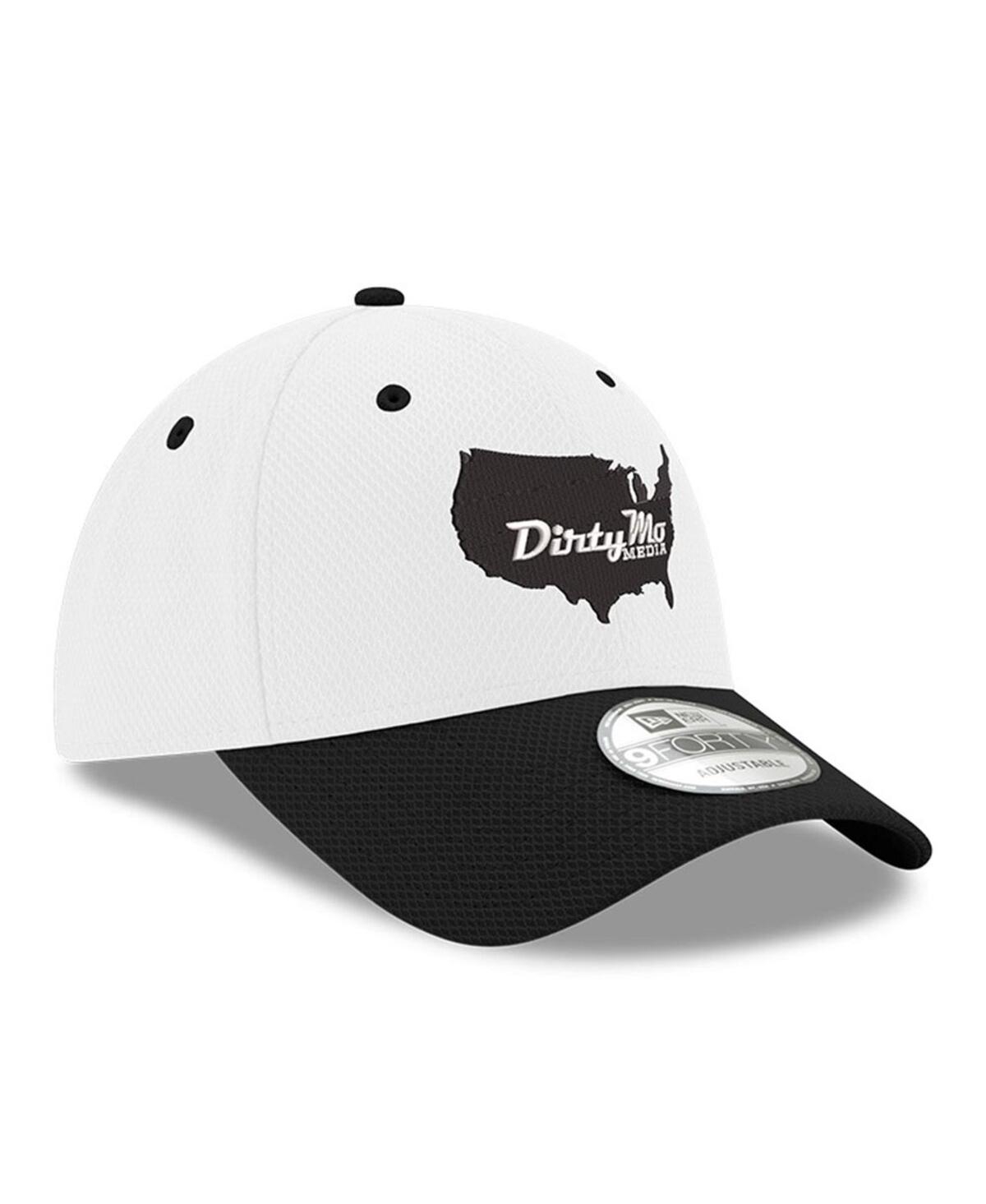 Men's New Era Black Dirty Mo Media 9FORTY Adjustable Hat - Black