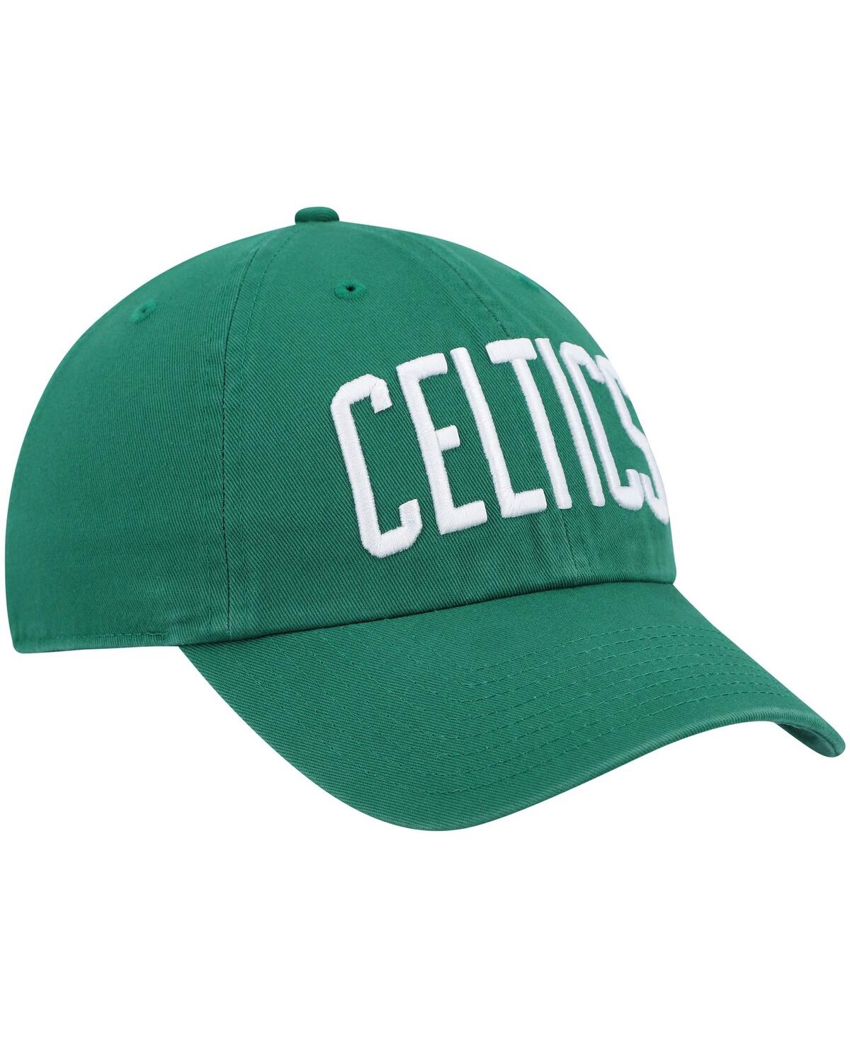 47 Brand Men's ' Kelly Green Boston Celtics Clean Up Wordmark Adjustable Hat In Kelly Green