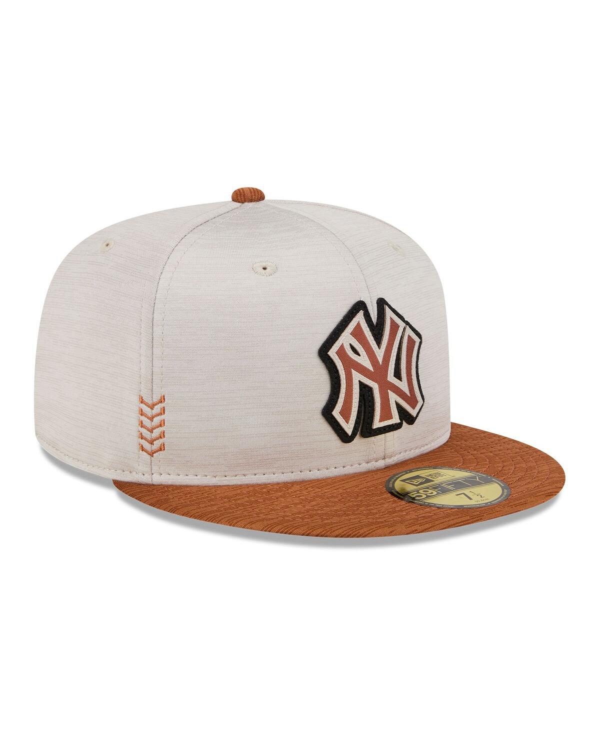 Men's New Era Brown New York Yankees 2024 Clubhouse 59FIFTY Fitted Hat - Brown