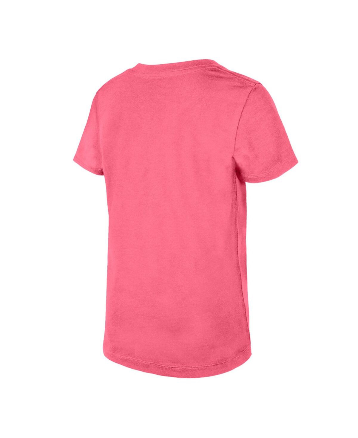 Shop New Era Big Girls  Pink Chicago Cubs Sequin V-neck T-shirt
