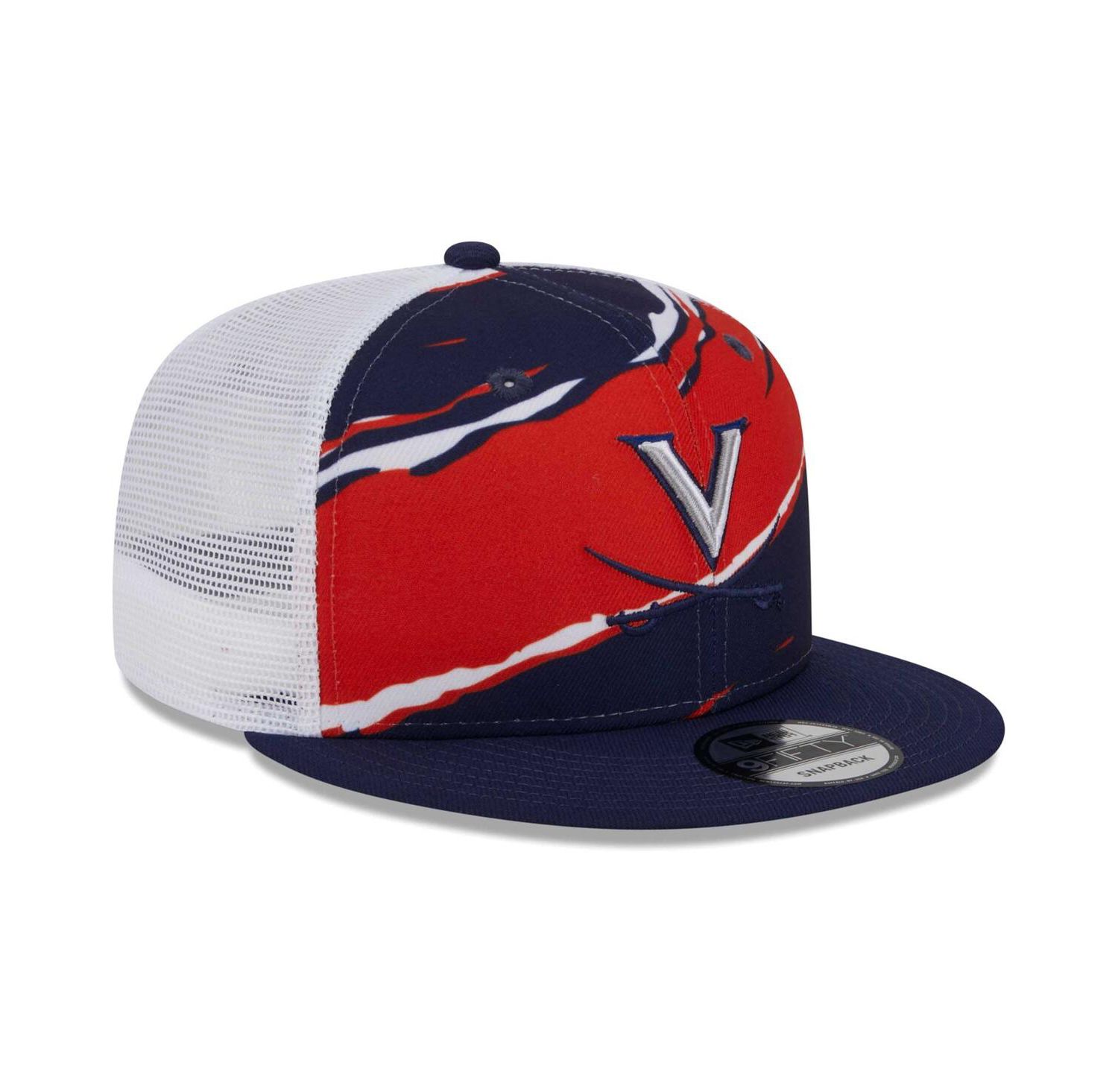Men's Navy Virginia Cavaliers Tear Trucker 9FIFTY Snapback Hat