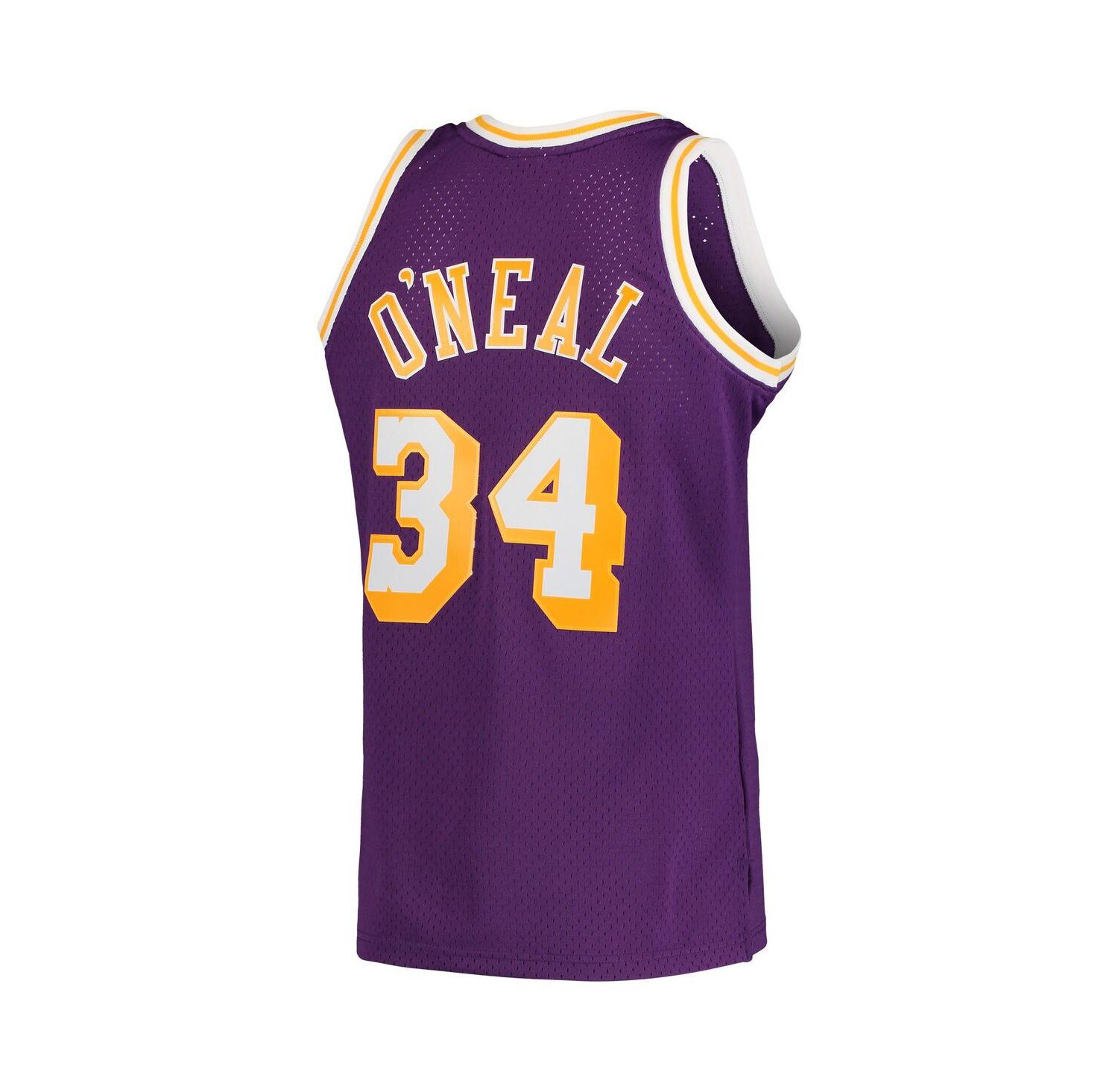 Men's Shaquille O'Neal Purple Los Angeles Lakers Hardwood Classics Swingman Jersey