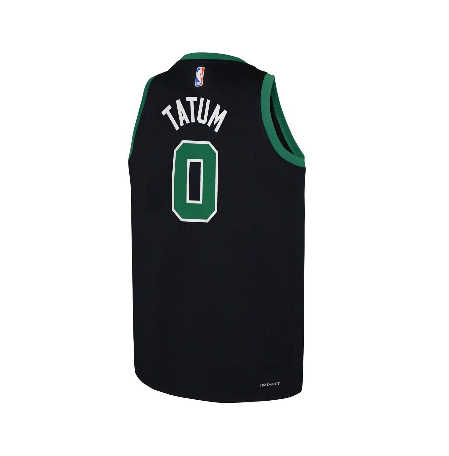 Детское джерси Nike Big Boys and Girls Jayson Tatum Boston Celtics 2022/23 Swingman Jersey, цвет: Чёрный — фото 3