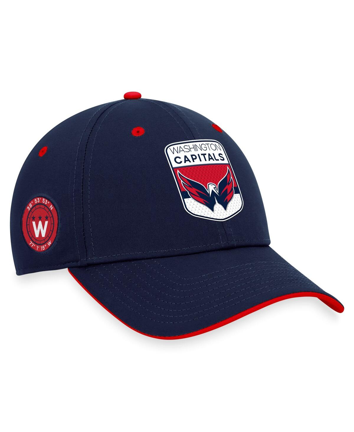 Shop Fanatics Men's  Navy Washington Capitals 2023 Nhl Draft Flex Hat