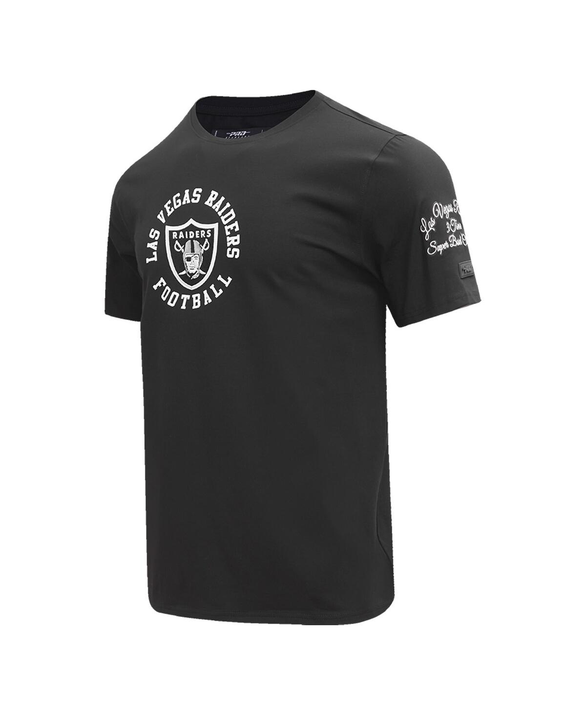 Shop Pro Standard Men's  Black Las Vegas Raiders Hybrid T-shirt