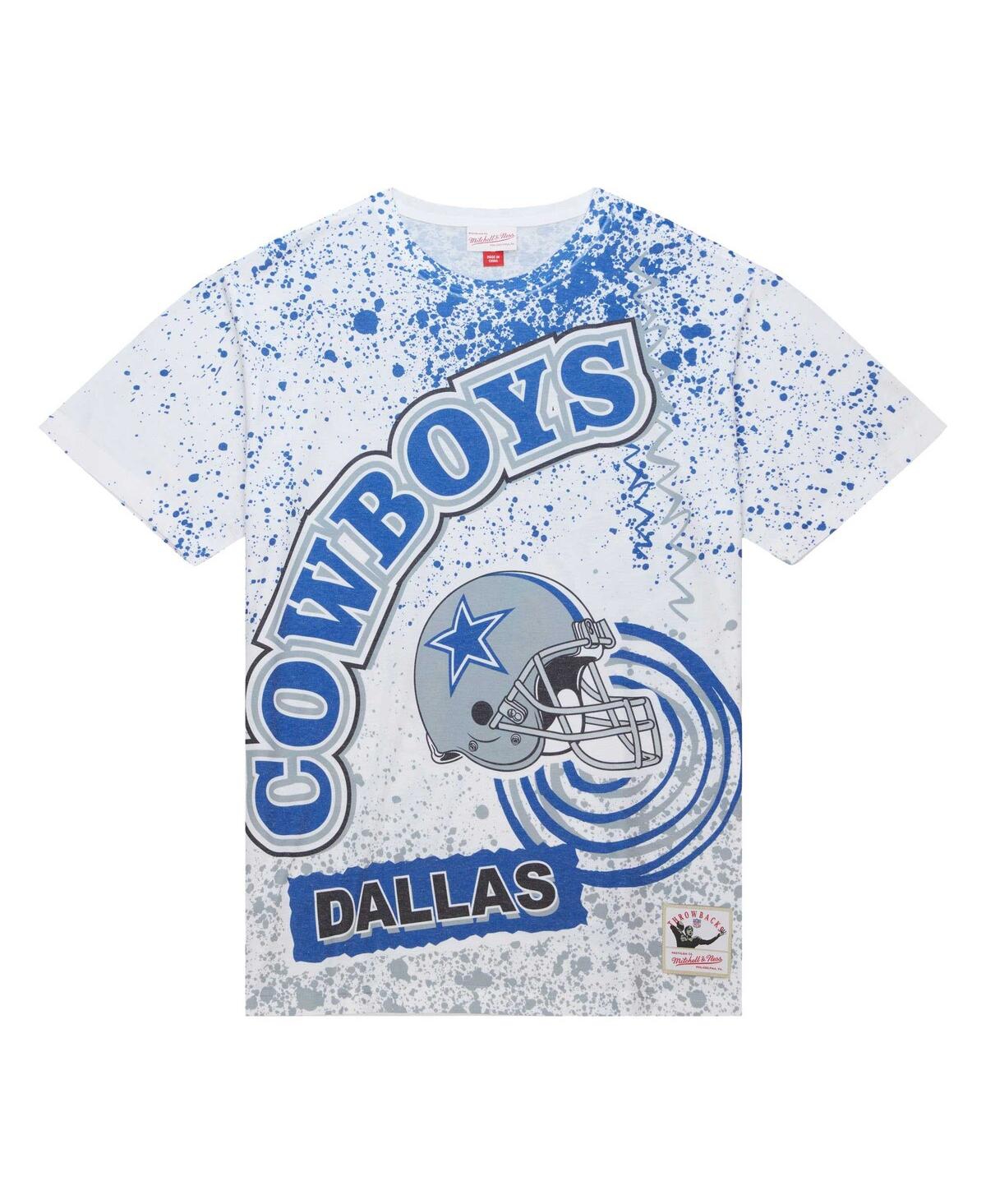 Mitchell & Ness Men's  White Dallas Cowboys Team Burst Sublimated T-shirt In White