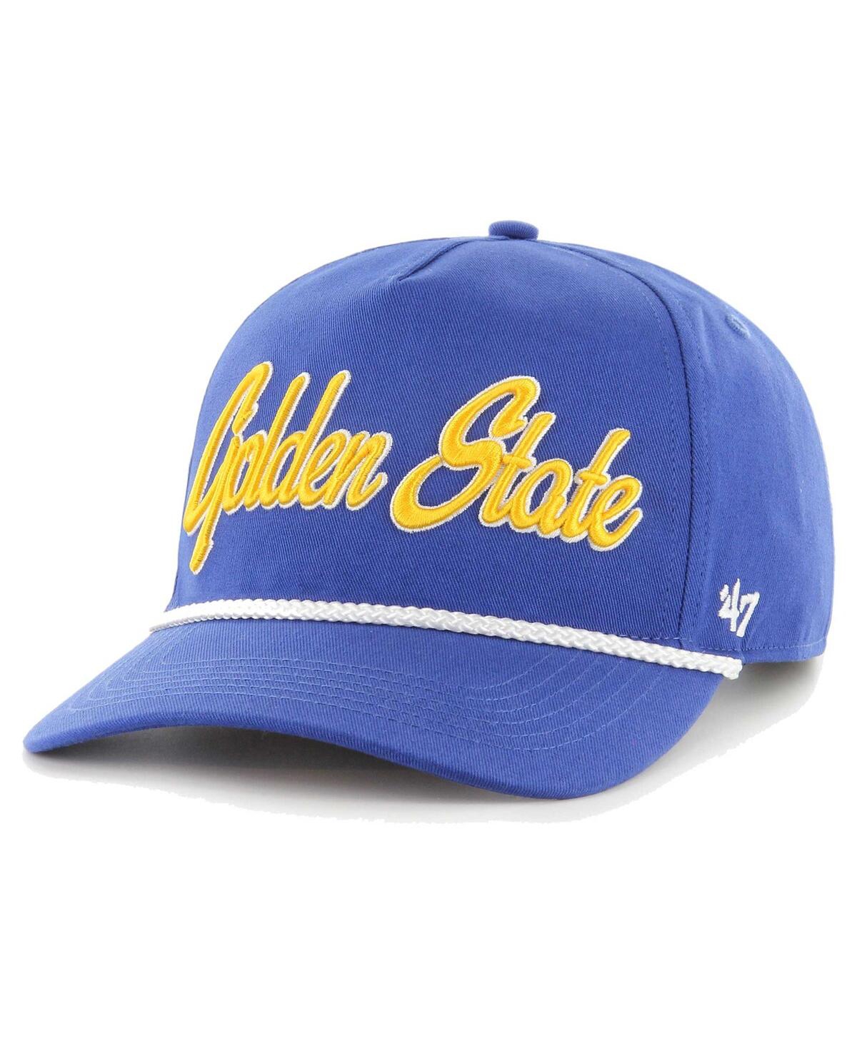 Men's '47 BrandGolden State Warriors Overhand Logo Hitch Adjustable Hat - Royal