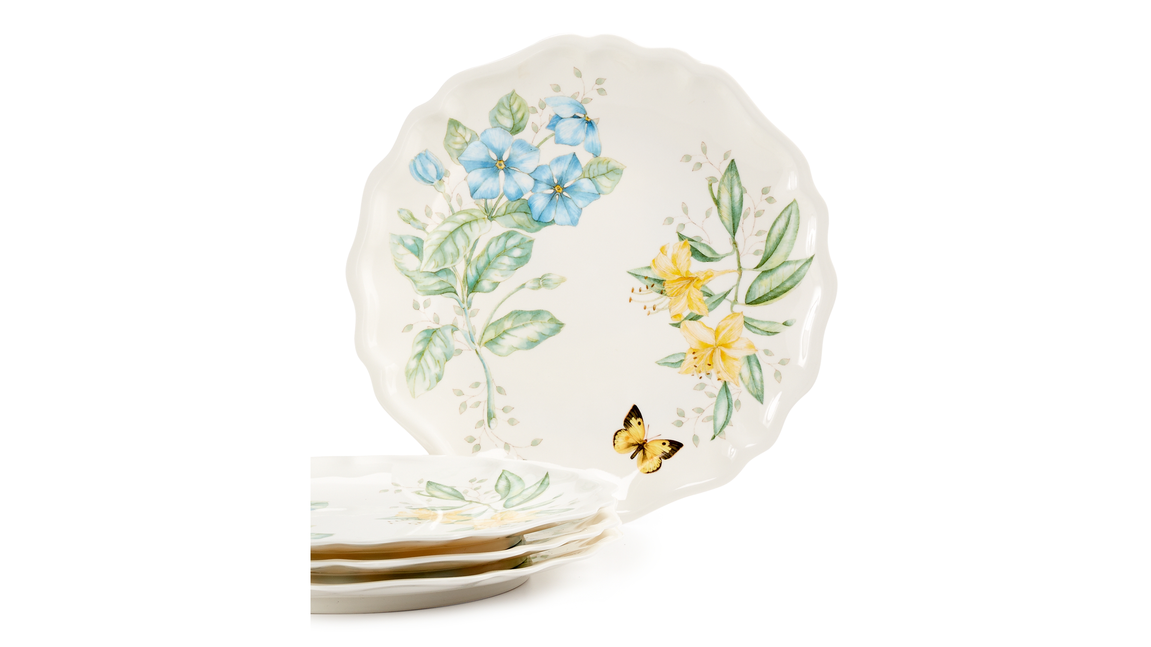 Lenox Butterfly Meadow Melamine Dinner Plates, Set of 4