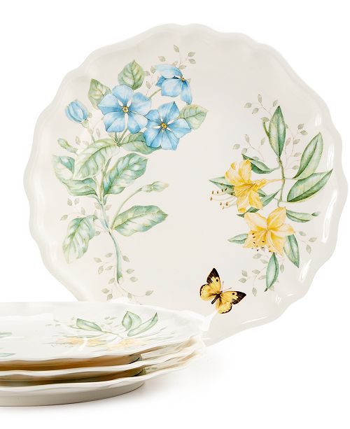 Lenox Butterfly Meadow Set of 4 Melamine Dinner Plates & Reviews