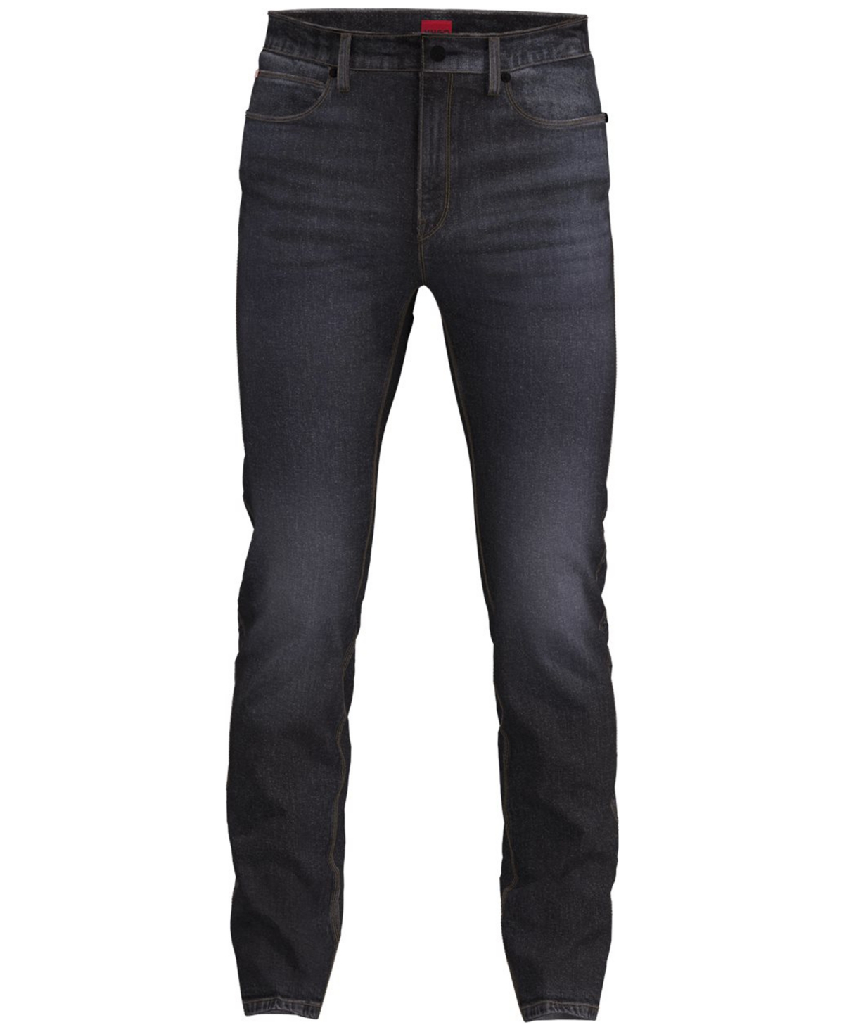 Hugo By  Boss Men's Slim-fit Black Jeans In Dark Grey