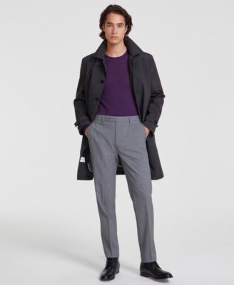 Men's Slim-Fit Solid Dress Pants