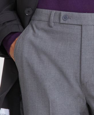 Men's Slim-Fit Solid Dress Pants