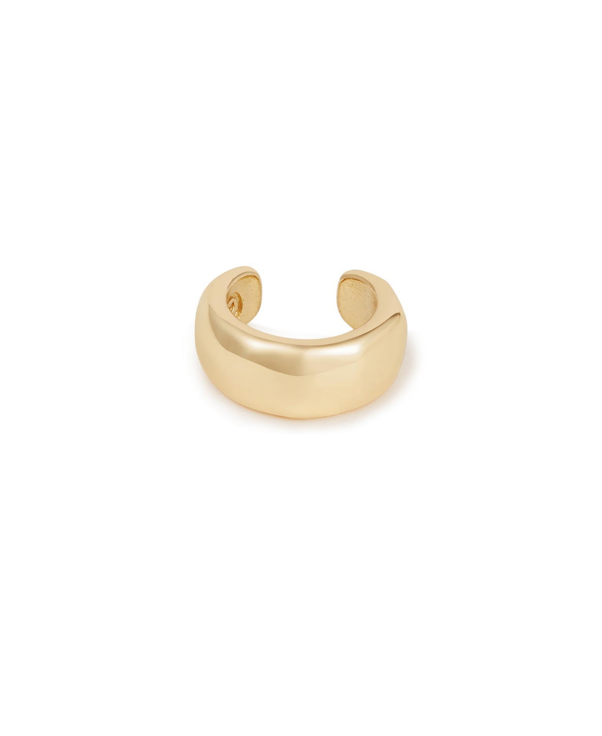 Shop Ettika Hammered Earring Cuff In Gold