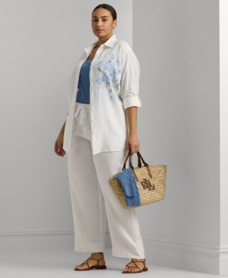 Plus-Size Wide-Leg Pants