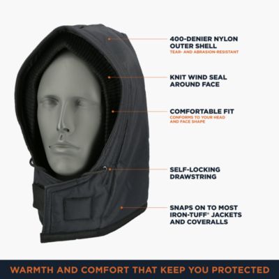 Men's Iron-Tuff Snap-On Hood - Durable Winter Hood for Extreme Cold Weather Protection